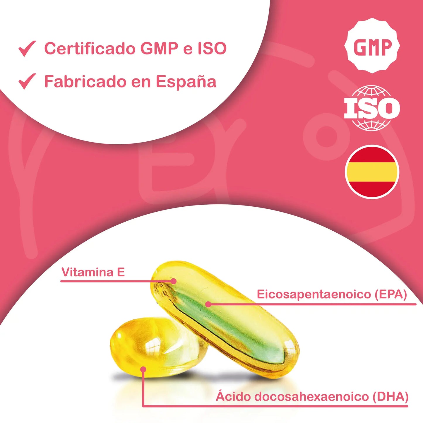 HN - Healthy Nutriton - Pack Omega 3 & Coenzima Q10 - Omega 3 Capsulas 2000 mg a Base de Aceite de Pescado Omega3-120 Perlas - Coenzima Q10 200mg mejora la Energía y Salud Cardiovascular, coq10 con con Vitamina E previene e