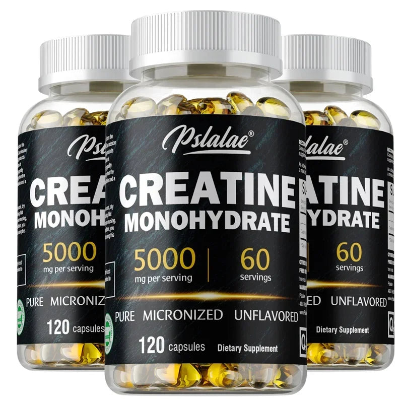 Creatine Monohydrate Capsule - Enhance Muscle Strength, Relieve Fatigue, Promote Energy Production, and Improve Performance