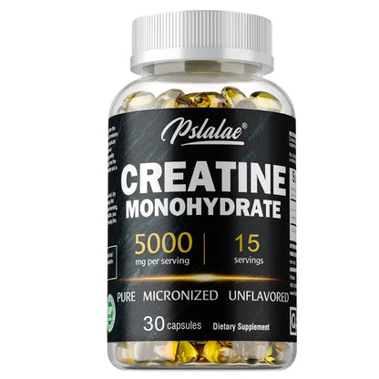Creatine Monohydrate Capsule - Enhance Muscle Strength, Relieve Fatigue, Promote Energy Production, and Improve Performance