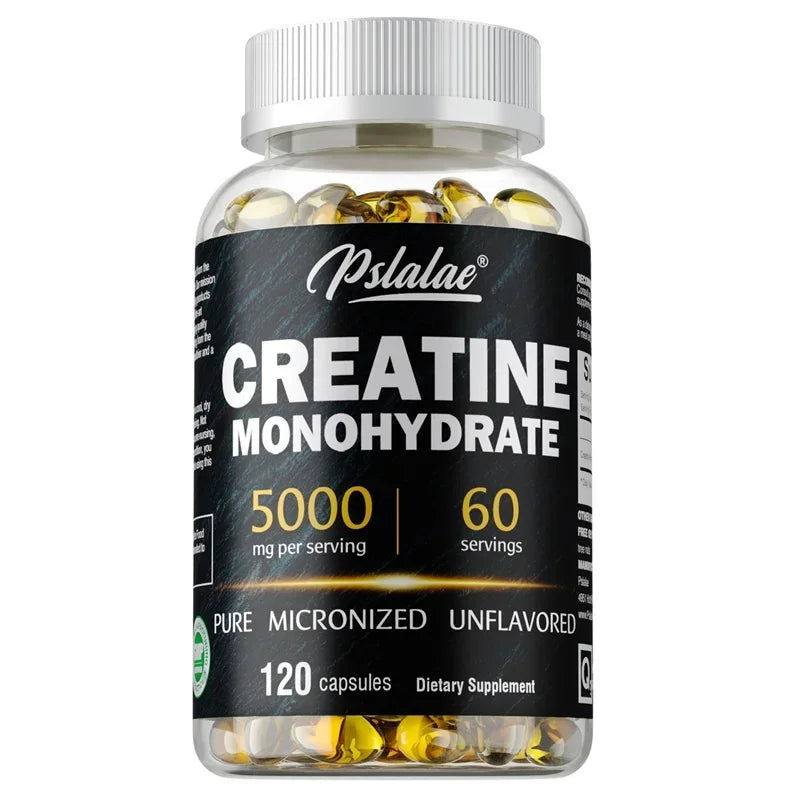 Creatine Monohydrate Capsule - Enhance Muscle Strength, Relieve Fatigue, Promote Energy Production, and Improve Performance