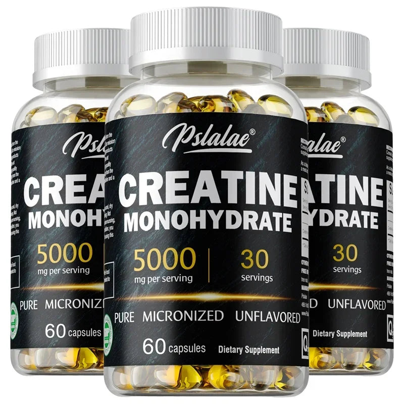 Creatine Monohydrate Capsule - Enhance Muscle Strength, Relieve Fatigue, Promote Energy Production, and Improve Performance