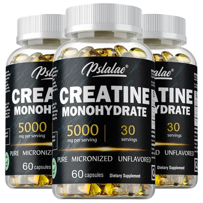 Creatine Monohydrate Capsule - Enhance Muscle Strength, Relieve Fatigue, Promote Energy Production, and Improve Performance