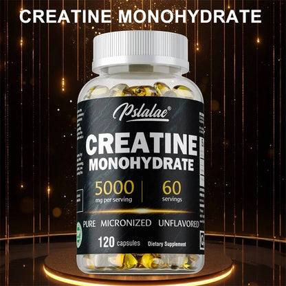 Creatine Monohydrate Capsule - Enhance Muscle Strength, Relieve Fatigue, Promote Energy Production, and Improve Performance